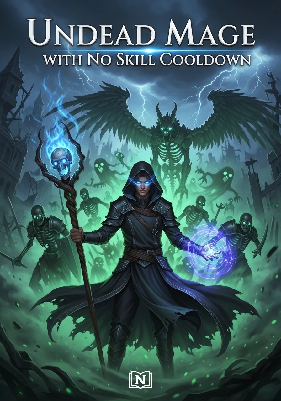 Undead Mage with No Skill Cooldown Novel